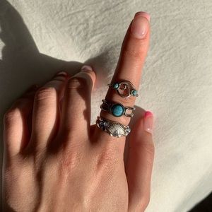 SILVER PURAVIDA RING TRIO